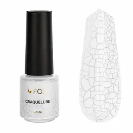 F.O.X. Craquelure, White, 5 ml. Чорнило для дизайну з ефектом тріщин, білий #1