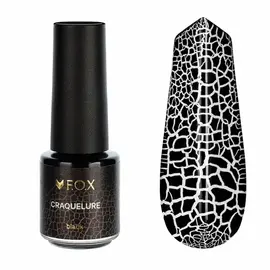 F.O.X. Craquelure, Black, 5 ml. Чорнило для дизайну з ефектом тріщин, чорний #1