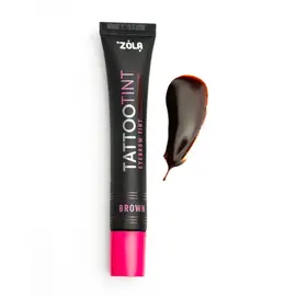 ZOLA. Eyebrows Lashes TATTOO TINT, Brown, 15 ml. Фарба для брів та вій, коричневий #2