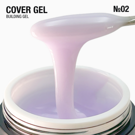 УЦІНКА / ADORE. Cover Gel, 30 g, #02, Souffle. Напівпрозорий гель для нарощування, молочнo-рожевий #2