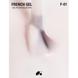 ADORE. French Gel Polish, #F-01, Marble, 12 ml. Гель-лак, мармуровий #2