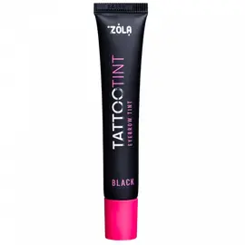 ZOLA. Eyebrows Lashes TATTOO TINT, Black, 15 ml. Фарба для брів та вій, чорний #1