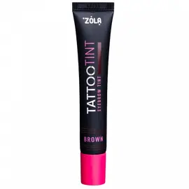 ZOLA. Eyebrows Lashes TATTOO TINT, Brown, 15 ml. Фарба для брів та вій, коричневий #1