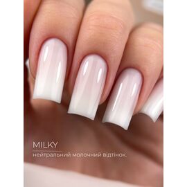 HEYLOVE. Frame builder Gel, MILKY, 30 ml. Універсальний гель для нарощування, молочний #2