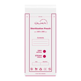 Ülka. Sterilization Pouch, 100*200, 100 pcs. Крафт-пакети для стерилізації з індикатором, 100*200, 100 шт. #1
