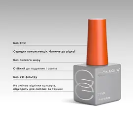 GA&MA. Crystal Top, anti-scratch, 50 ml, Топ Крістал, стійкий до подряпин, без липкого шару #2