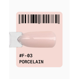 ADORE. French Gel Polish, #F-03, Porcelain beige, 12 ml. Гель-лак, фарфорово-бежевый #2