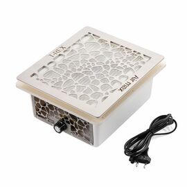 Built-in Nail dust Collector 110 V "Air Max T-REX", Витяжка вбудована 110 В, з регулятором потужності, решітка "сіра сталь" (під замовдення) #1