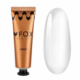 F.O.X. Poly gel Nano, Clear, 30 ml. Надміцний полігель для моделювання, прозорий #1