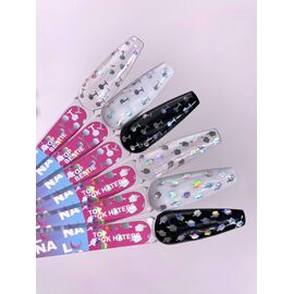 LUNAmoon. F*ck Haters Top Coat, 13 ml, топ з голографічними елементами #2