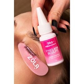 ZOLA x Romashka. Fixing Powder for lash lamination, LamiSculpt, Pink, 10 g. Фіксуюча пудра для ламінування вій, рожева #2