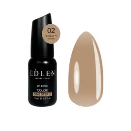 EDLEN. One step gel polish #02, 9 ml. Однофазный гель-лак для педикюра #1