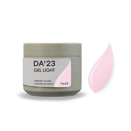DA'23. Gel Light #43, Trendy gloss, 15 ml, builder gel di consistenza medio-liquida #1