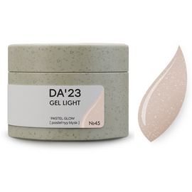 DA'23. Gel Light #45, Pastel glow, 30 ml, builder gel di consistenza medio-liquida #1