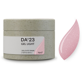 DA'23. Gel Light #47, Delicate spark, 30 ml, builder gel di consistenza medio-liquida #1