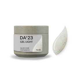 DA'23. Gel Light #48, Glow code, 15 ml, builder gel di consistenza medio-liquida #1