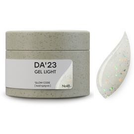DA'23. Gel Light #48, Glow code, 30 ml, builder gel di consistenza medio-liquida #1