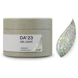DA'23. Gel Light #49, Stardust, 30 ml, builder gel di consistenza medio-liquida #1
