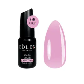 EDLEN. One step gel polish #06, 9 ml. Однофазный гель-лак для педикюра #1