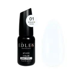 EDLEN. One step gel polish #01, 9 мл. Однофазный гель-лак для педикюра #1