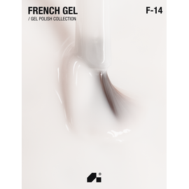 ADORE. French Gel Polish, #F-14, Cotton, 12 ml. Гель-лак, молочно-білий #2