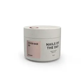NOTD. Cover Base, NEW Formula #30, 30 ml, нюдюва камуфлююча база з золотим шимером #1