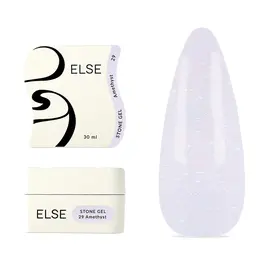 ELSE. Stone gel, #29, Amethyst, 30 ml. Твердий гель для нарощування, з шимером — ELSE, NAILSMADE