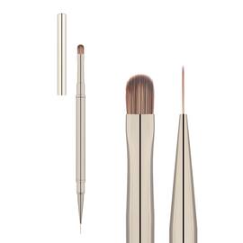 RAIZ. Rounded for Gel and Liner Brush, 9 mm/12 mm. Двосторонiй пензлиr, закругленний для гелю та лайнер — RAIZ, NAILSMADE