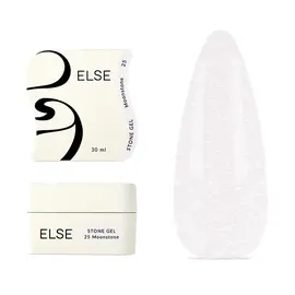 ELSE. Stone gel, #25, Moonstone, 30 ml. Твердий гель для нарощування, з шимером — ELSE, NAILSMADE