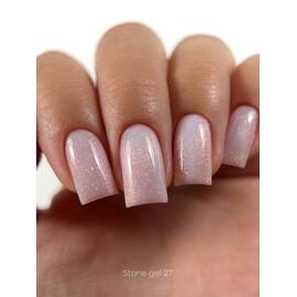 ELSE. Stone gel, #27, Sapphire, 30 ml. Твердий гель для нарощування, з шимером — ELSE, NAILSMADE
