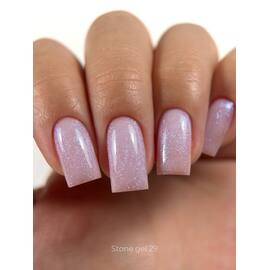 ELSE. Stone gel, #29, Amethyst, 30 ml. Твердий гель для нарощування, з шимером — ELSE, NAILSMADE