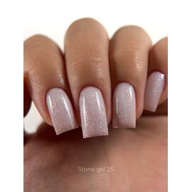 ELSE. Stone gel, #25, Moonstone, 30 ml. Твердий гель для нарощування, з шимером — ELSE, NAILSMADE