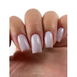 ELSE. Stone gel, #30, Aquamarine, 30 ml. Твердий гель для нарощування, з шимером — ELSE, NAILSMADE