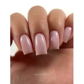 ELSE. Stone gel, #28, Rhodonite, 30 ml. Твердий гель для нарощування, з шимером — ELSE, NAILSMADE