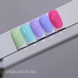 SAGA. Liquid Gel, 15 ml, #31. Рідкий гель для укріплення та нарощування — SAGA, NAILSMADE