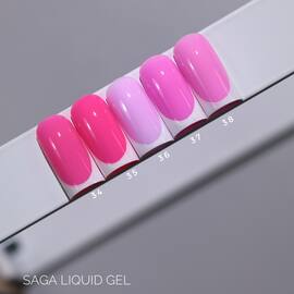 SAGA. Liquid Gel, 15 ml, #35. Рідкий гель для укріплення та нарощування — SAGA, NAILSMADE