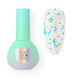 You Are Cute. Soft Icing Top Coat, 5 ml, топ з декоративним міксом — You Are Cute, NAILSMADE