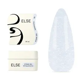 ELSE. Stone gel, #30, Aquamarine, 30 ml. Твердий гель для нарощування, з шимером — ELSE, NAILSMADE