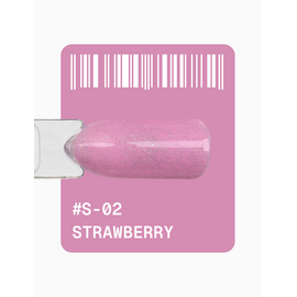 ADORE. Gel Polish, #S-02, Strawberry, 12 ml. Гель-лак, рожевий, з шимером — Adore Professional, NAILSMADE