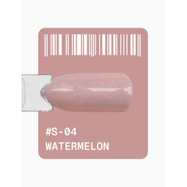 ADORE. Gel Polish, #S-04, Watermelon, 12 ml. Гель-лак, світло-рожевий, з шимером — Adore Professional, NAILSMADE