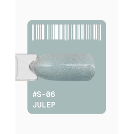 ADORE. Gel Polish, #S-06, Julep, 12 ml. Гель-лак, сіро-зелений, з шимером — Adore Professional, NAILSMADE