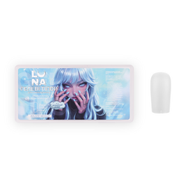 LUNAmoon. Gel Tips, Square MEDIUM, 240 шт, гелеві тіпси, квадрат MEDIUM — LUNAmoon Допоміжні матеріали / Інструмент Additional materials / Tools, NAILSMADE