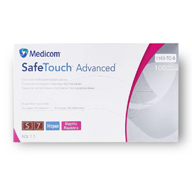 Medicom. Рукавички нітрилові неопудрені, SafeTouch Extend, 3.5 g, S, 100 шт, рожеві — Medicom, NAILSMADE