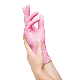 Medicom. Рукавички нітрилові неопудрені, SafeTouch Extend, 3.5 g, S, 100 шт, рожеві — Medicom, NAILSMADE
