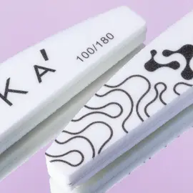 DNKa'. Half-moon nail buffer, 180/240 grit — DNKa, NAILSMADE