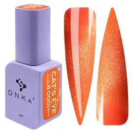 DNKa’. Gel Polish, 80's, Glows in the dark Cat's eye, #0001, 12 ml, gel polish luminescent "cat's eye" [CLONE] — DNKa, NAILSMADE