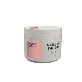NOTD. Polygel, Nude #04, 30 ml, polygel à grain fin — NAILS OF THE DAY (NOTD), NAILSMADE