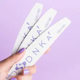 DNKa'. Half-moon nail file, 100/180 grit — DNKa, NAILSMADE