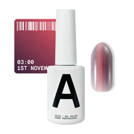 ADORE. Cat's Eye Gel Polish, 03:00, 12 ml. Гель-лак "котяче око" шовковий, багряний — Adore Professional, NAILSMADE