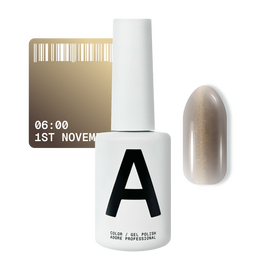 ADORE. Cat's Eye Gel Polish, 06:00, 12 ml. Гель-лак "котяче око" шовковий, бронзово-коричневий — Adore Professional, NAILSMADE